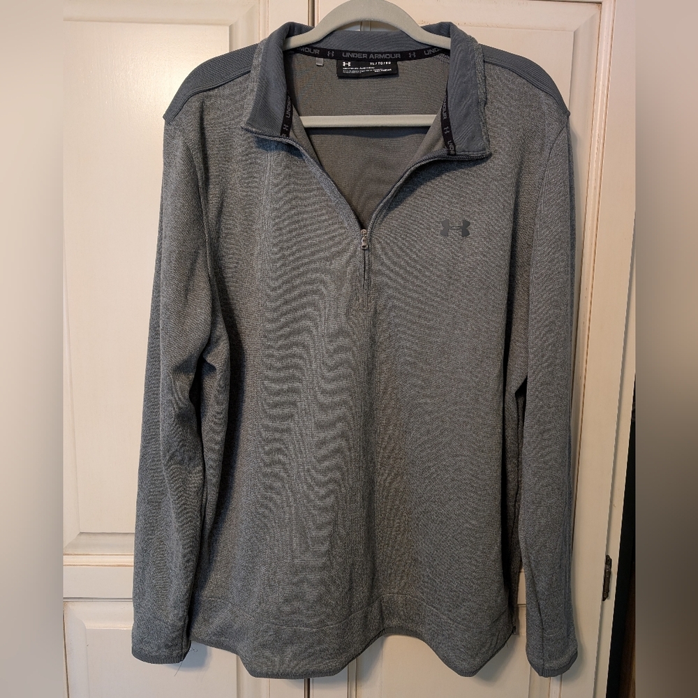 Under Armour Coldgear Men's Green Quarter-Zip Pullover